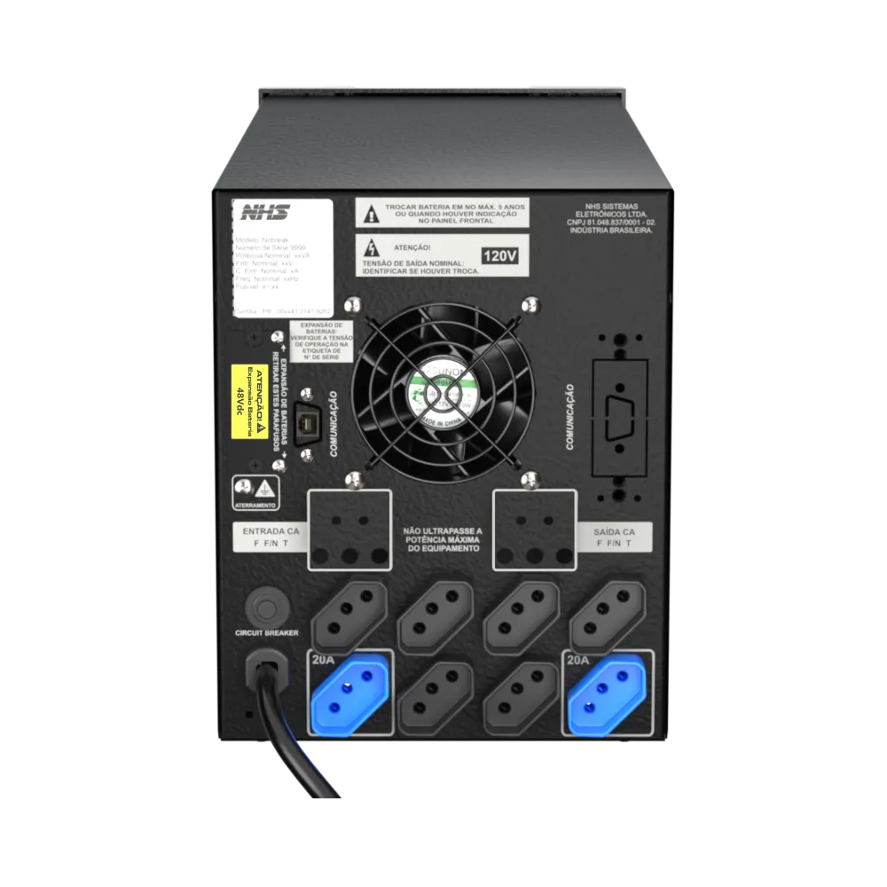 Nobreak Premium On Line GIII 1000VA – 4x7Ah – 120V – 120V – FP=0,9 – ENG.USB - imagem 2