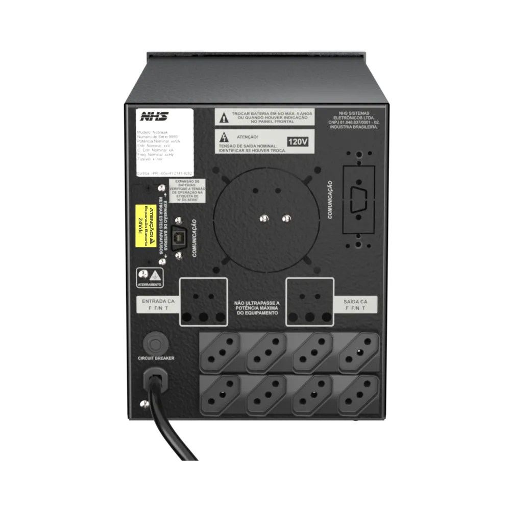 Nobreak Premium Senoidal PDV GIII 1400VA – 2x17 – 18Ah - KV30 – ENG. – USB - imagem 2